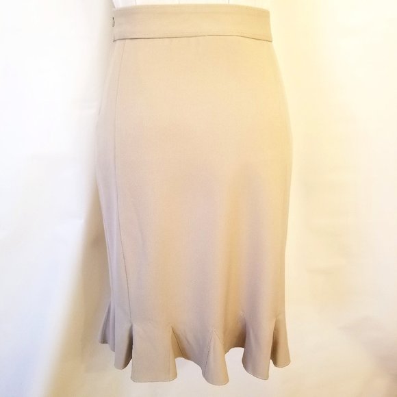 ✅#908STONE NWT mac & jac mermaid beige stretch skirt, sz. 4. - Picture 1 of 16